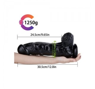 Noctis 30,5cm Siyah Realistik Dildo