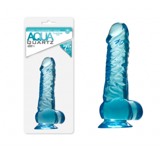 Quartz Aqua Şeffaf Jel Dildo..